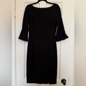 White House Black Market Black Long Sleeve Dress